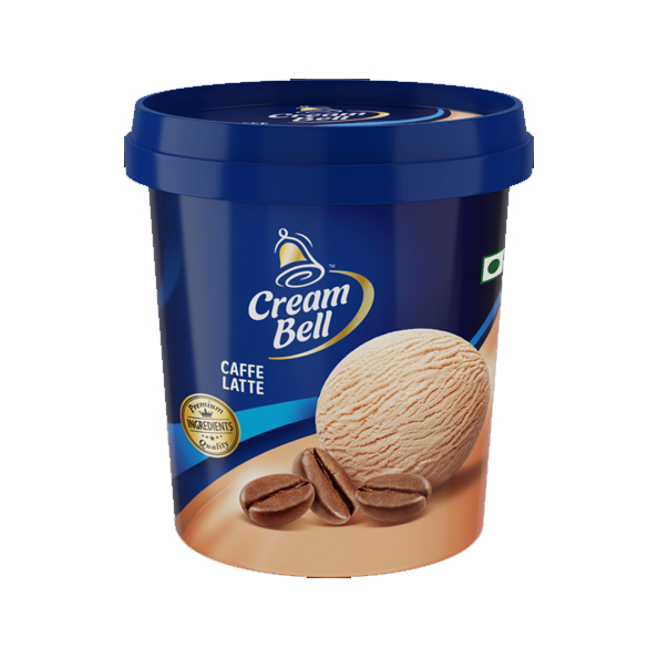 Cream Bell Ice Cream Tub Caffe Latte